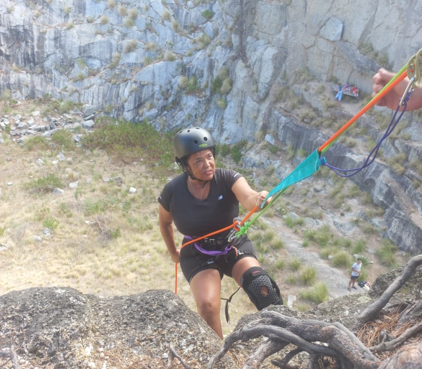 An exhilarating 80m abseil off Table Mountain